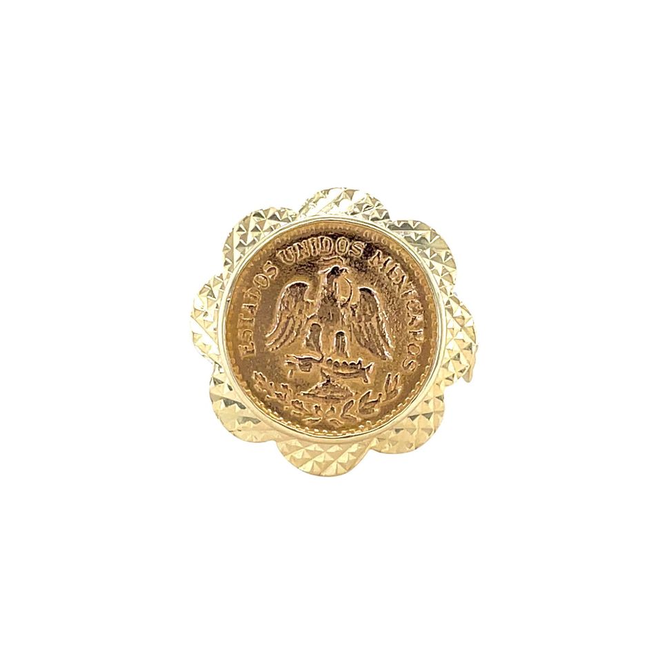 Vintage 14K Gold Coin Ring