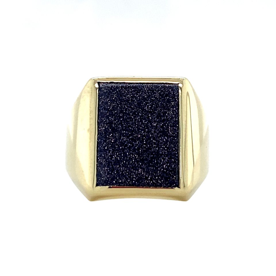 Vintage 14K Gold Ring with Goldstone