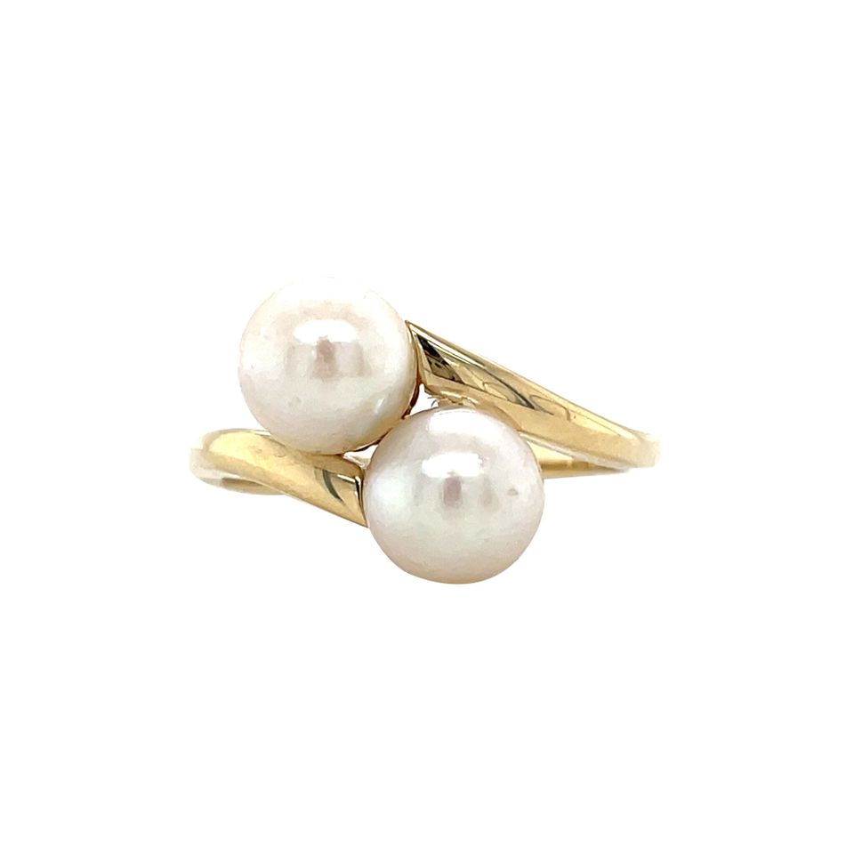 Vintage 14K Gold Ring with Pearl