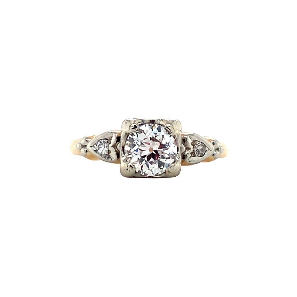 Vintage 14K Gold Ring with Diamond
