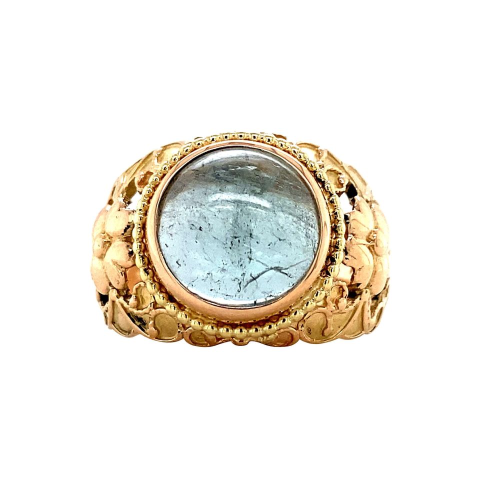 Vintage 14K Gold Ring with Tourmaline