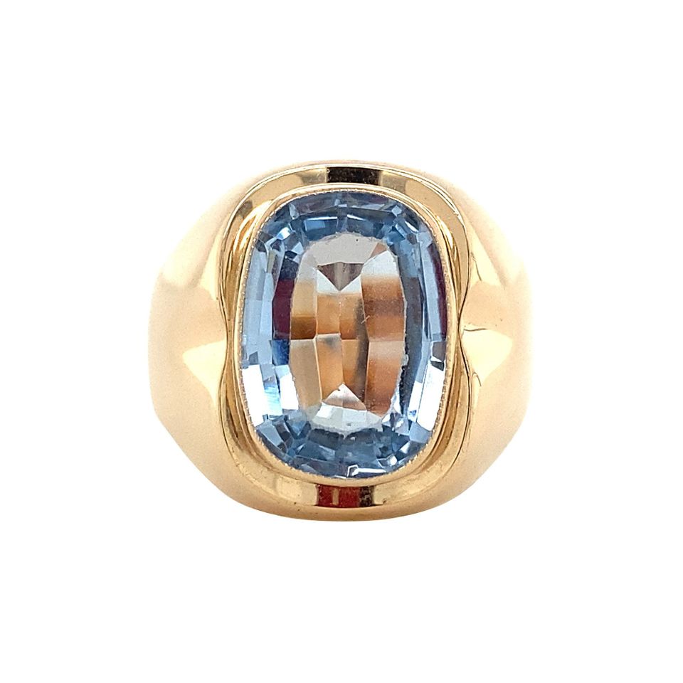 Vintage 14K Gold Ring with Spinel