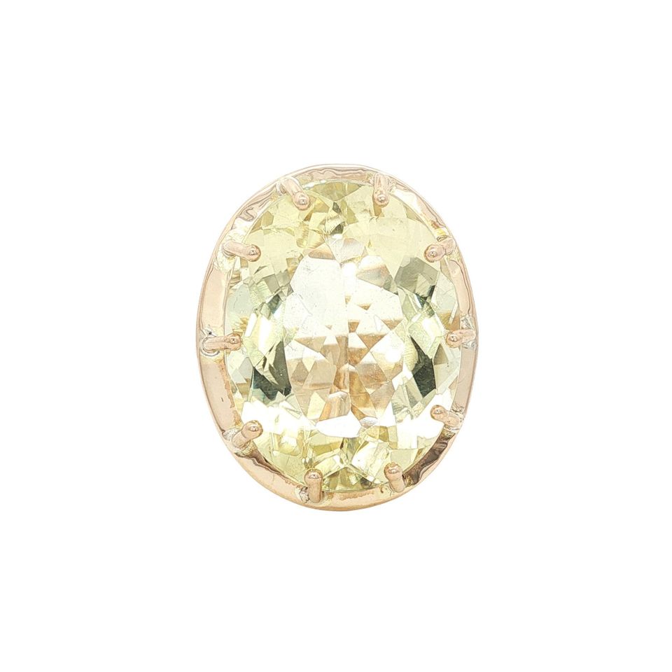 Vintage 14K Gold Ring with Citrine