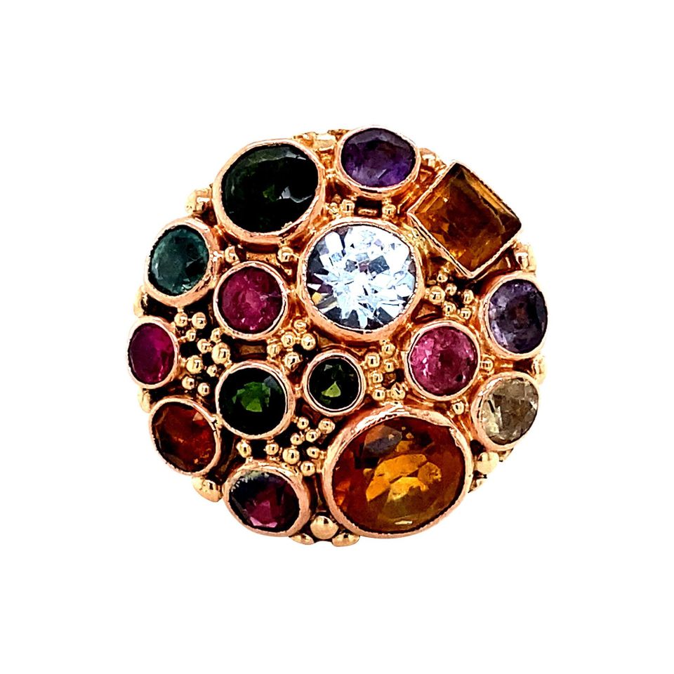 Vintage 14K Gold Cocktail Ring