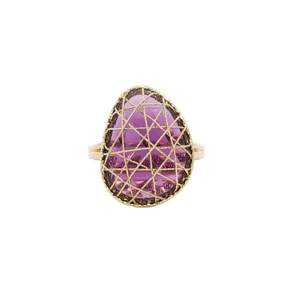 Vintage 14K Gold Ring with Amethyst