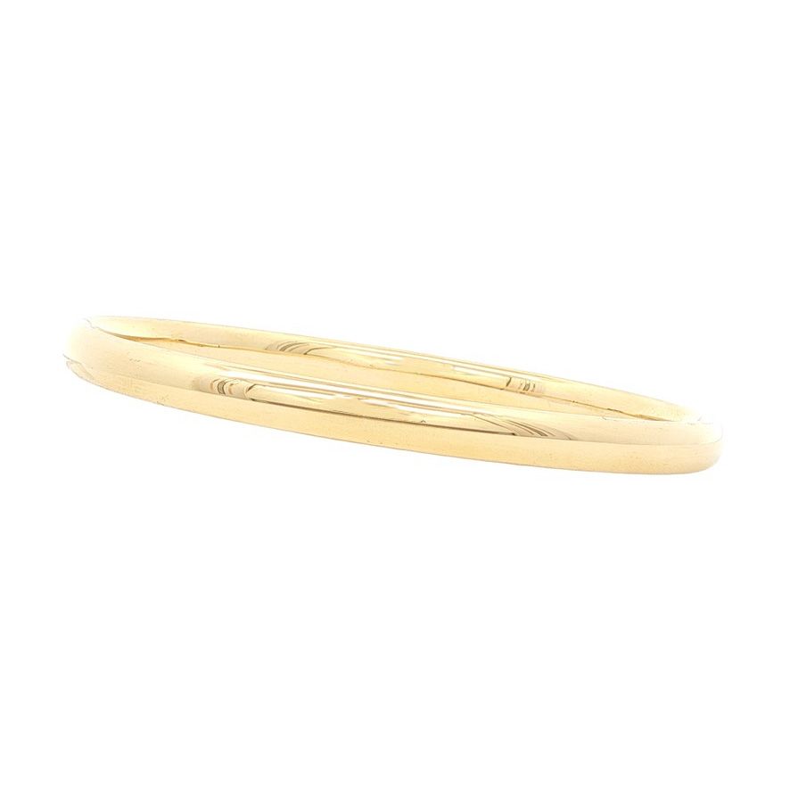Vintage 14K Gold Smooth Bangle