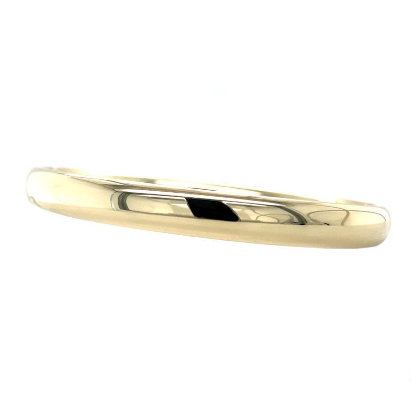 Vintage 14K Yellow Gold Smooth Bangle