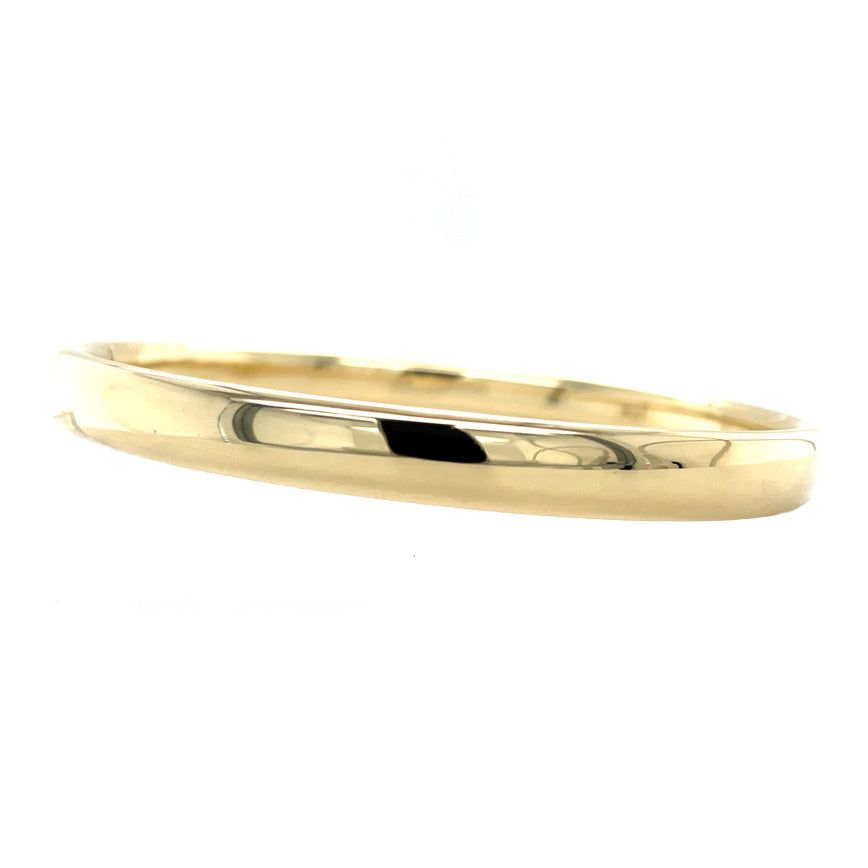 Vintage 14K Yellow Gold Smooth Bangle