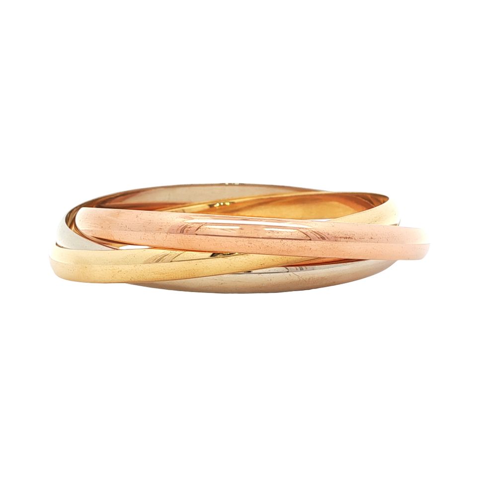 Vintage Cartier Trinity 18K Gold Bracelet