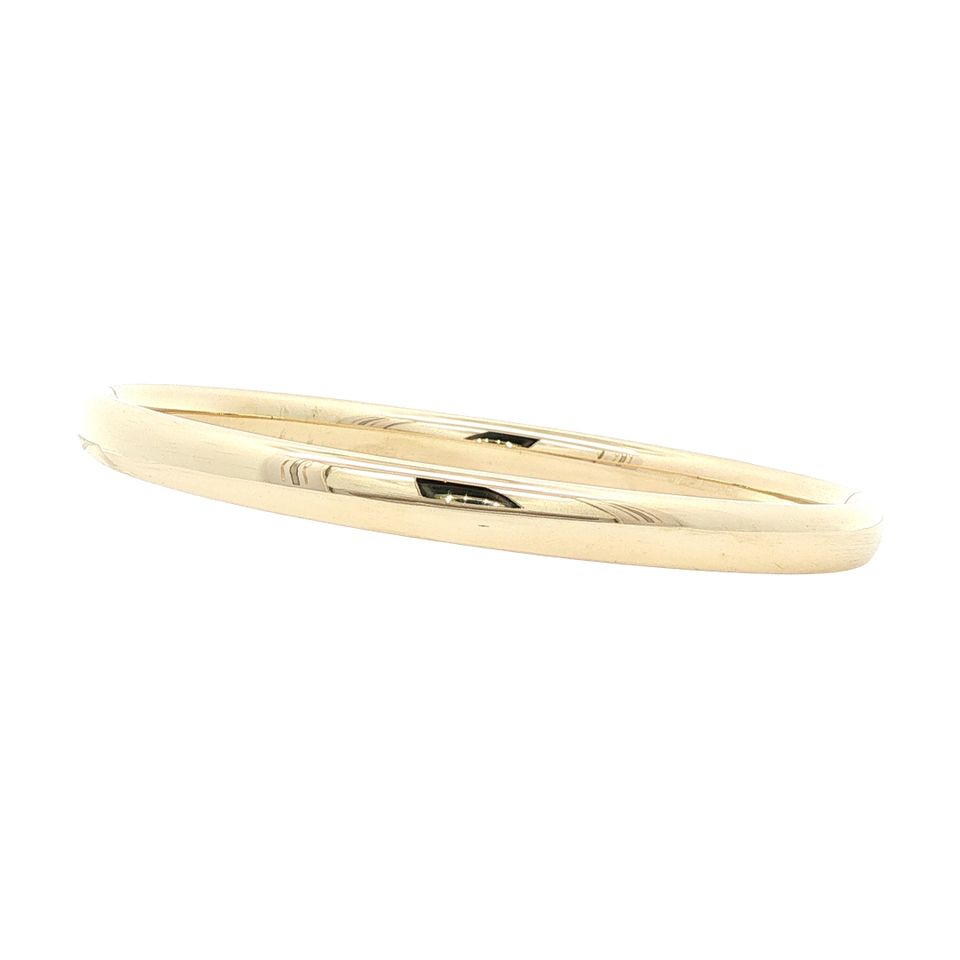 Vintage 14K Gold Smooth Bangle