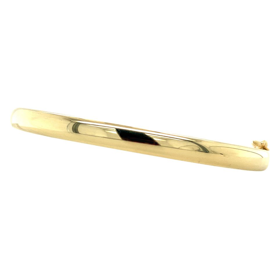 Vintage Smooth 14K Bangle