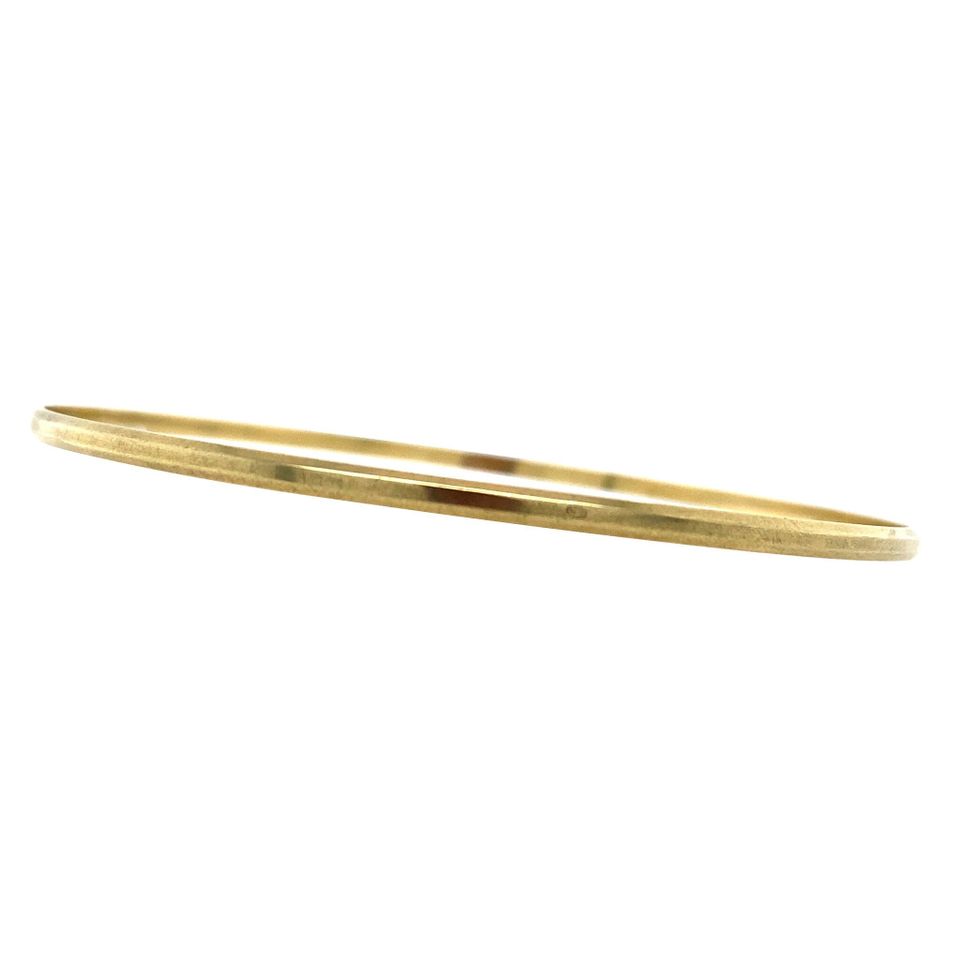 Vintage 14K Gold Smooth Rinkelarmband Bracelet