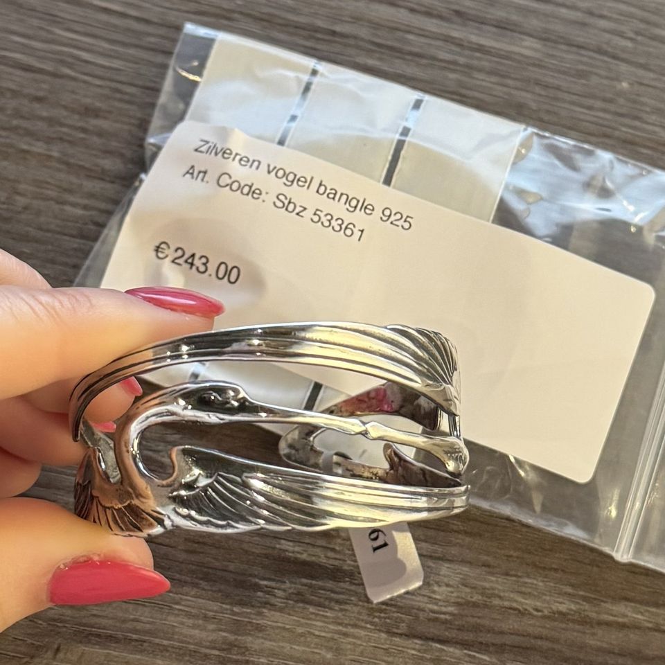 Vintage Sterling Silver Vogel Bangle