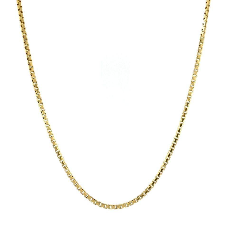 Vintage 14K Gold Long Necklace Venetian 70 cm