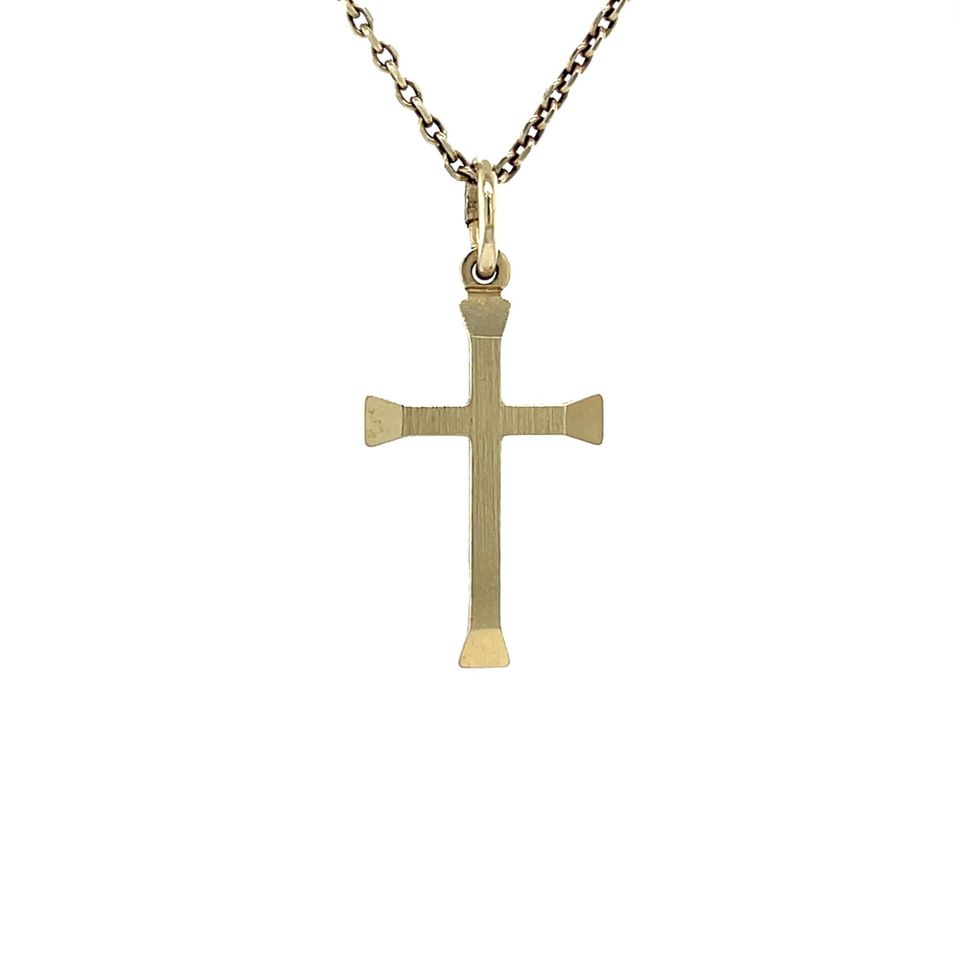 Vintage 14K Gold Cross Pendant