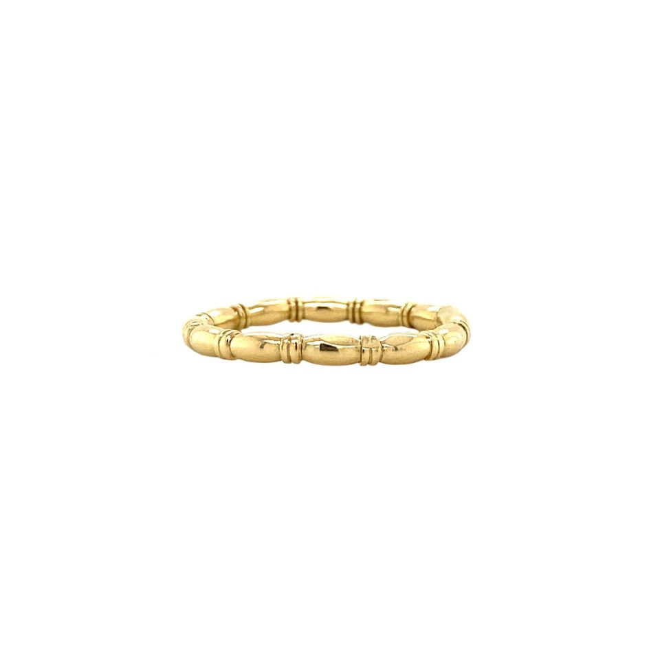 Vintage 14K Gold Bamboo Ring