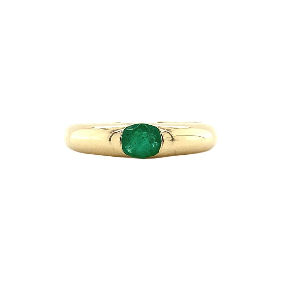 Vintage 14K Gold Ring with Emerald