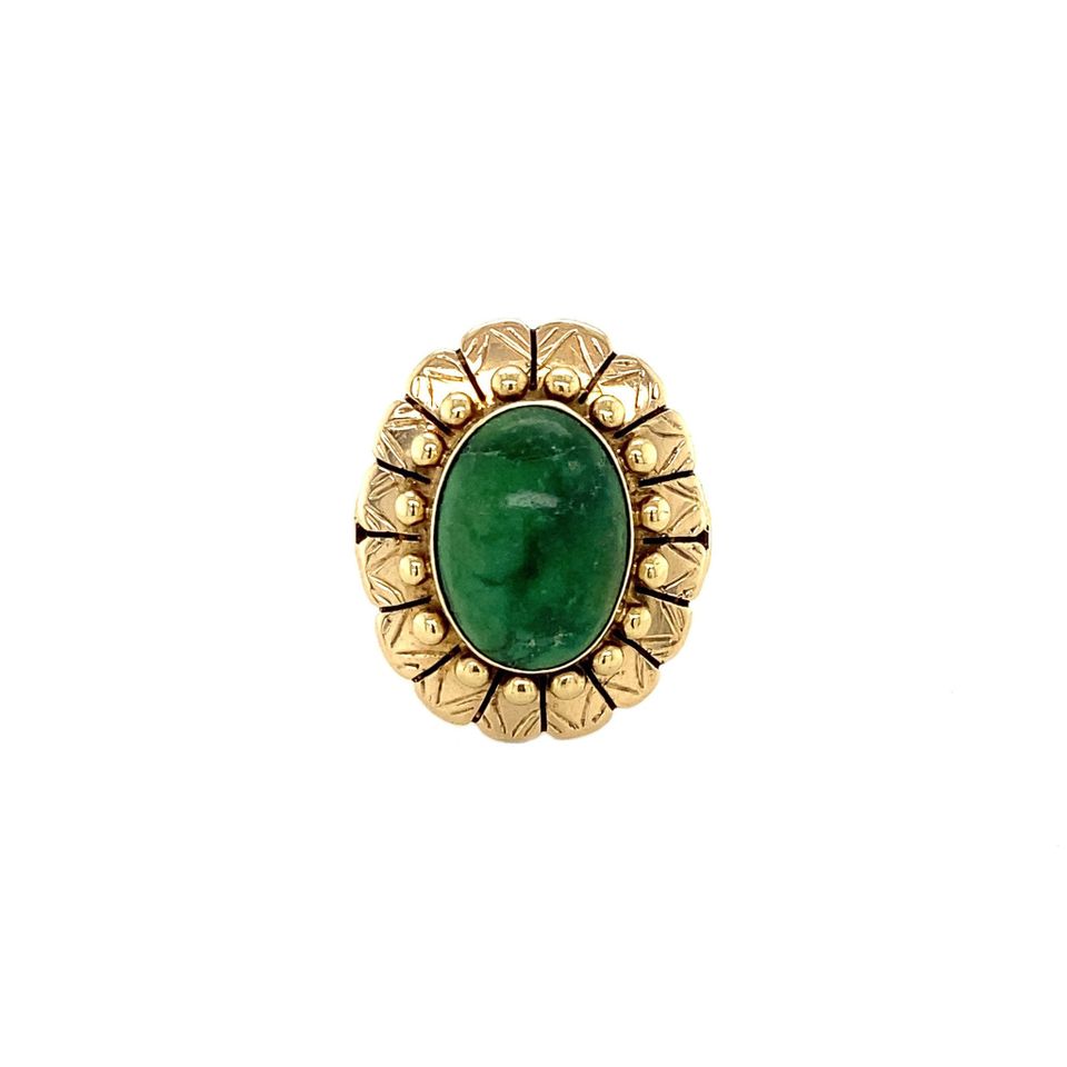 Vintage 14K Gold Ring with Turquoise