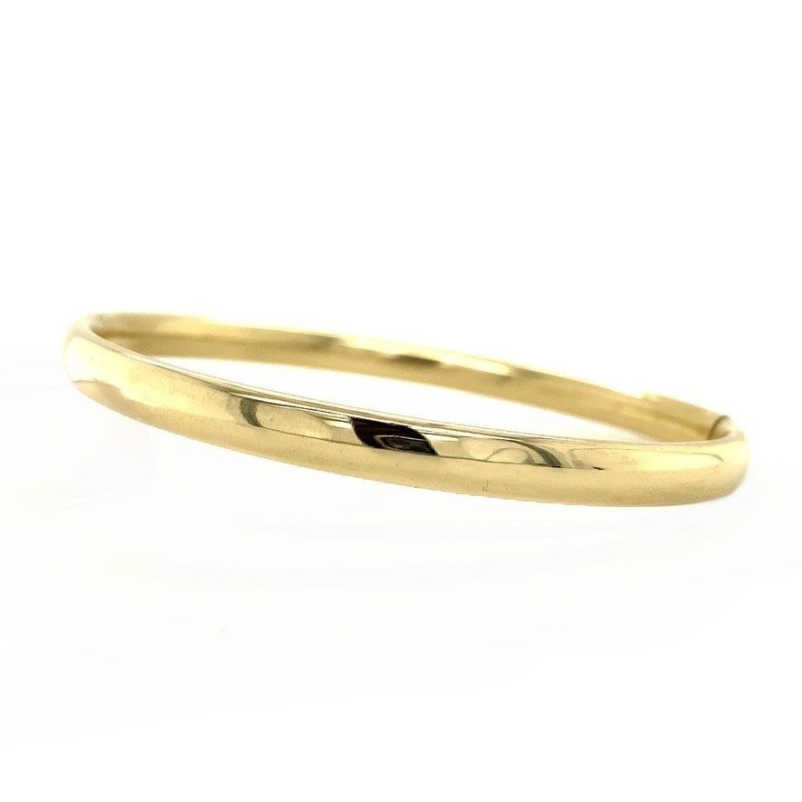 Vintage 14K Gold Smooth Bangle